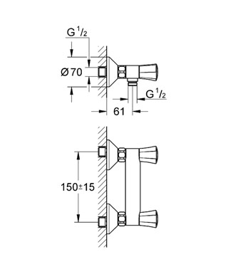 Смеситель для ванны ( для душа) GROHE 26330001