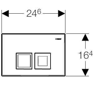 Geberit 115.135.46.1 кнопка для инсталяции белая