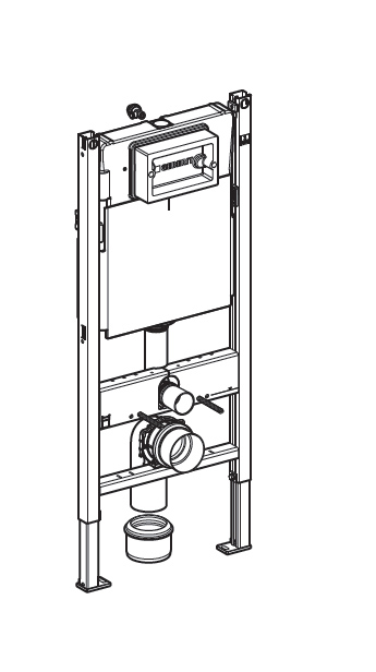 Geberit 458.160.00.1 duofix инсталяция монтажная рама