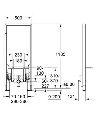 Grohe 38553 инсталяция для биде гроя