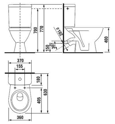 унитаз компакт Jika Lyra 2638.4