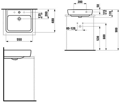 раковина Laufen Pro 1795.1