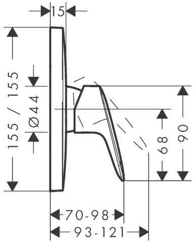 смеситель для душа Hansgrohe Logis 71605