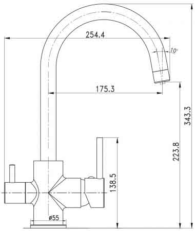 смеситель для кухни Imprese Daicy-U 55009-U