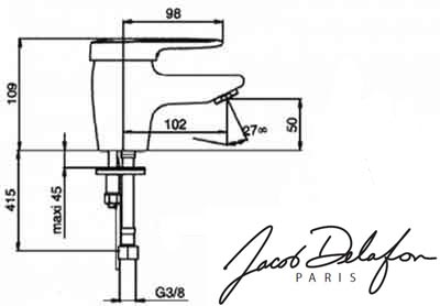 смеситель Jacob Delafon Kandel E18060RU