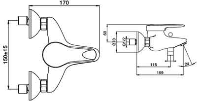 смеситель Jacob Delafon Kandel E664RU смеситель Jacob Delafon Kandel E664RU