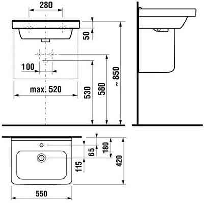 раковина Jika Cubito 8104220001041