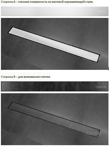 душевой трап из нержавеющей стали