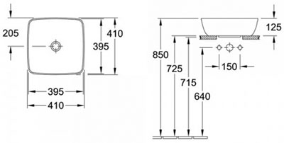 раковина Villeroy&Boch Artis 41784101 раковина Villeroy&Boch Artis 41784101