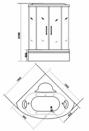 Appollo GUCI 862 паровой бокс чертеж