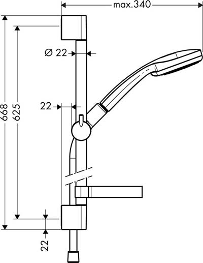 Душевой гарнитур Hansgrohe 27772000