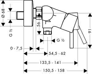 Hansgrohe Talis S2 3243 набор смесителей