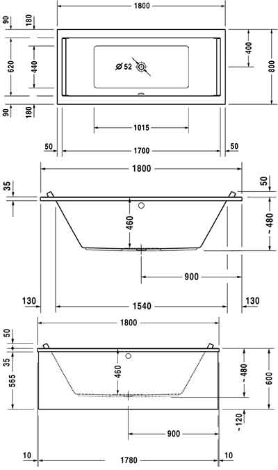 ванна акриловая Duravit Starck 700338