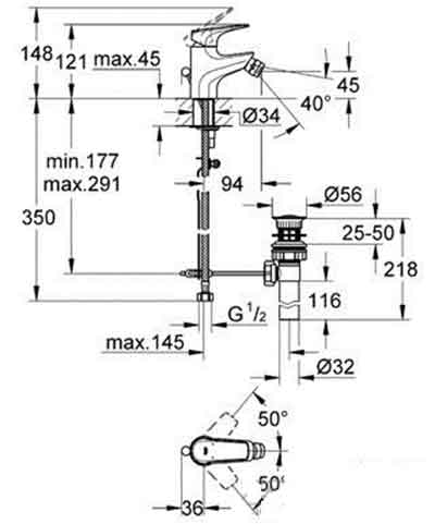 смеситель для биде Grohe 23157