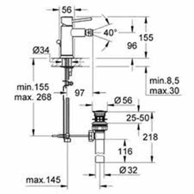 смеситель для биде Grohe 23163