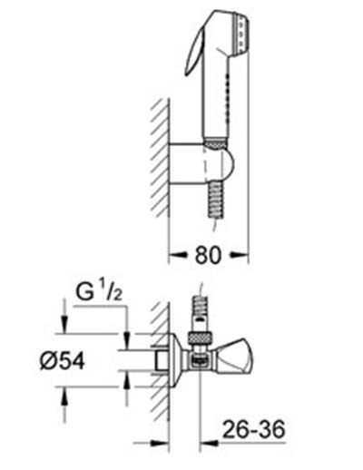 гигиенический душевой набор Grohe 27514