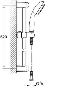 душевая стойка Grohe New Tempesta 27853