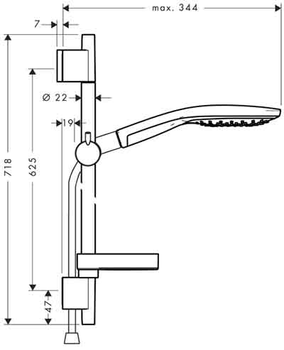 душевой набор Hansgrohe 27802