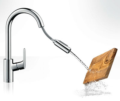 смеситель для кухни Hansgrohe 31815 выдвижной излив