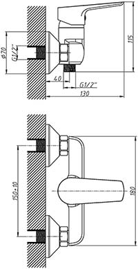 смеситель для душа Imprese kit21082 смеситель для душа Imprese kit21082
