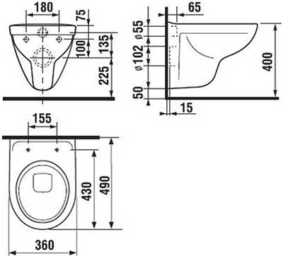 унитаз подвесной укороченый Jika Lyra 8.2338.2