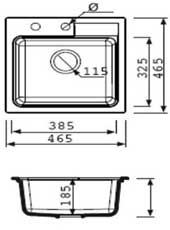 кухонная мойка marmorin tama 390 103 002