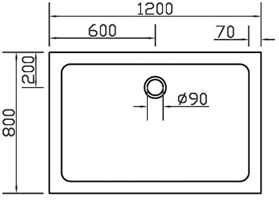 Eger 599-1280S поддон 80х120 см