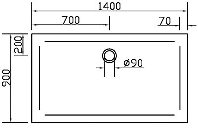 Eger 599-1490S поддон 140х90 см