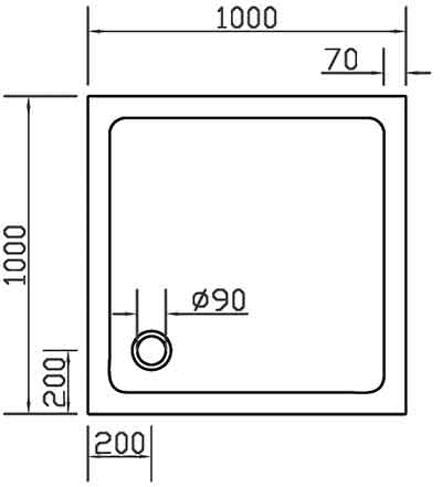 поддон Eger SMC 599-1010S 100х100 см