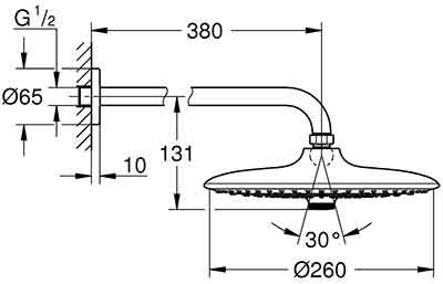 тропический душ Grohe 26458000