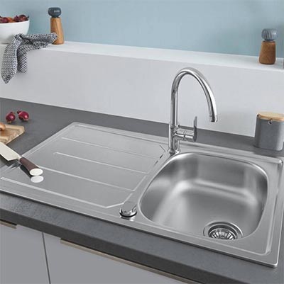 Grohe 31562SD0 комплект мойка + смеситель