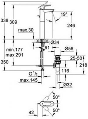 Grohe 32860000 смеситель для раковины высокий