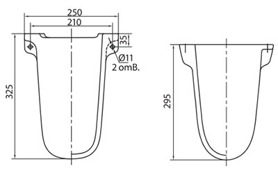 полупьедестал Kolo Freja L77100