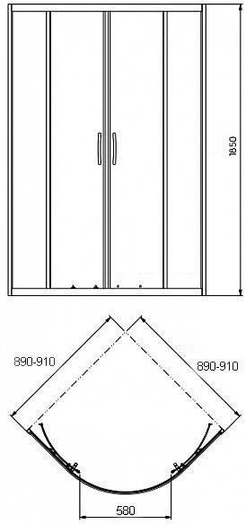 Kolo PKPG90222003 душевая кабина