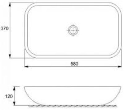 NEWARC Countertop 5019W раковина на стлешницу