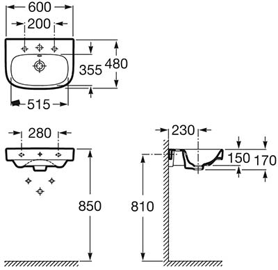 раковина Roca Debba A325994000