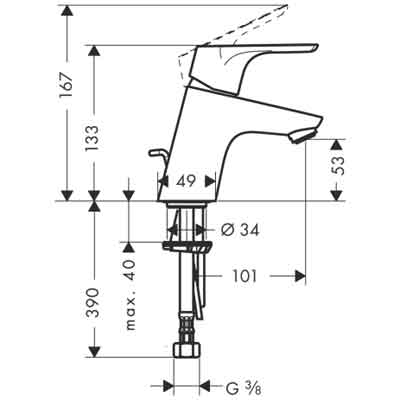 Hansgrohe 31730 смеситель для раковины