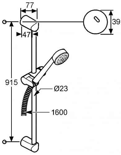 душевой гарнитур Kludi Zenta 6064005