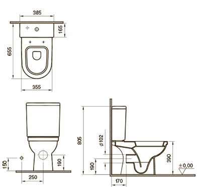 унитаз компакт Koller Pool Form 300 SoftClose