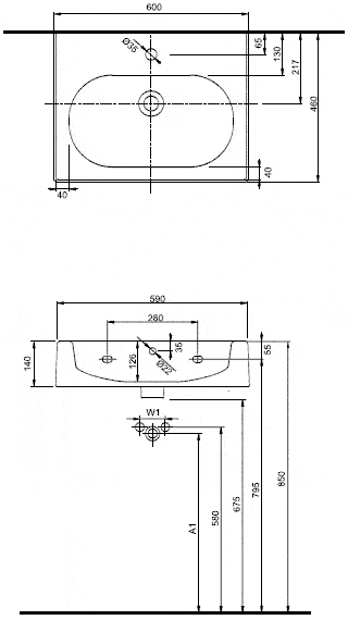 Kolo TWINS L51161 умывальник