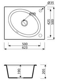 Marmorin Tono 430 103 006 мойка на кухню гранитная