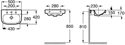 раковина Roca Debba A325996000