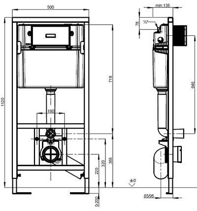 инсталляция Villeroy ViConnect Pro 92214200