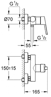 Grohe Feel 32270 смеситель для душа