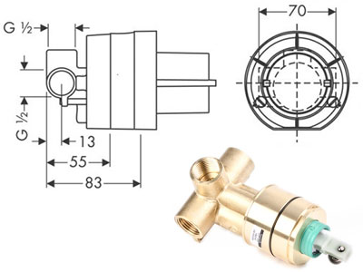 внутреняя часть Hansgrohe 13620180 внутреняя часть Hansgrohe 13620180