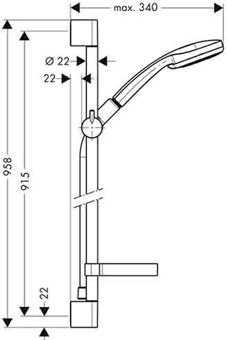 душевые наборы Hansgrohe 27774