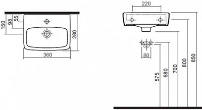 умывальник Kolo Nova Pro M32137000