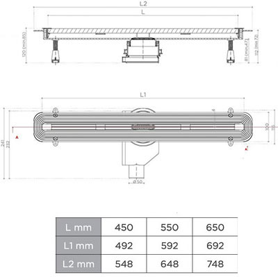 трап Pestan Premium Slim Line 13100033 65 см