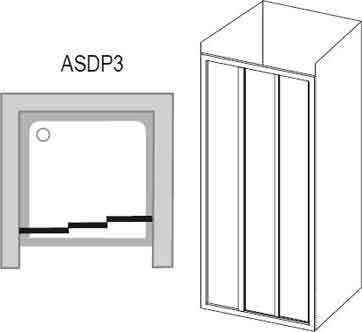 душевые двери Ravak ASDP3 00VA0102Z1