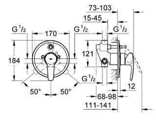 Grohe 33637 смеситель для ванны